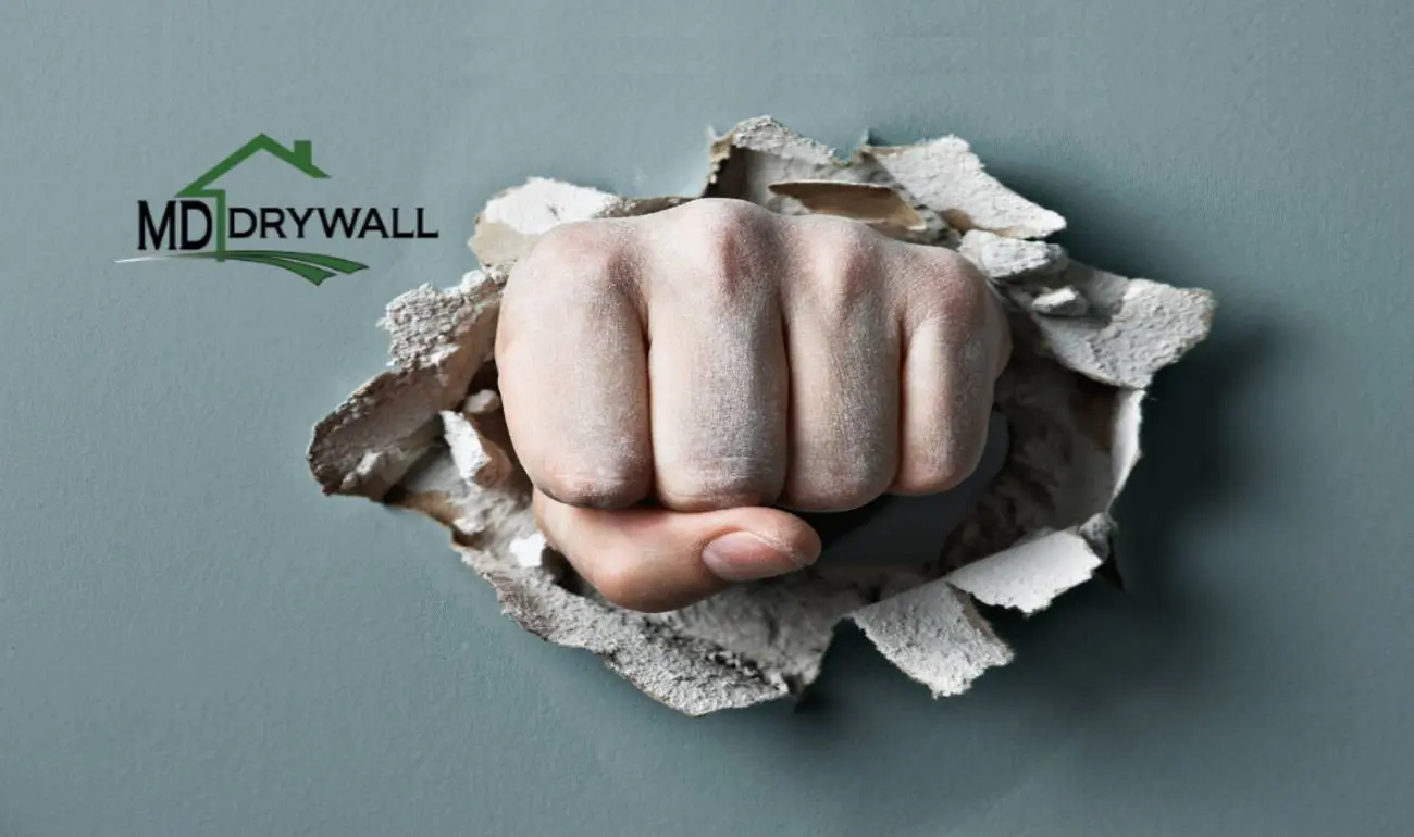 A fist punching through the wall with a caption saying " keywall ".
