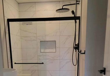 new-home-construction-services first coat filling in a basement